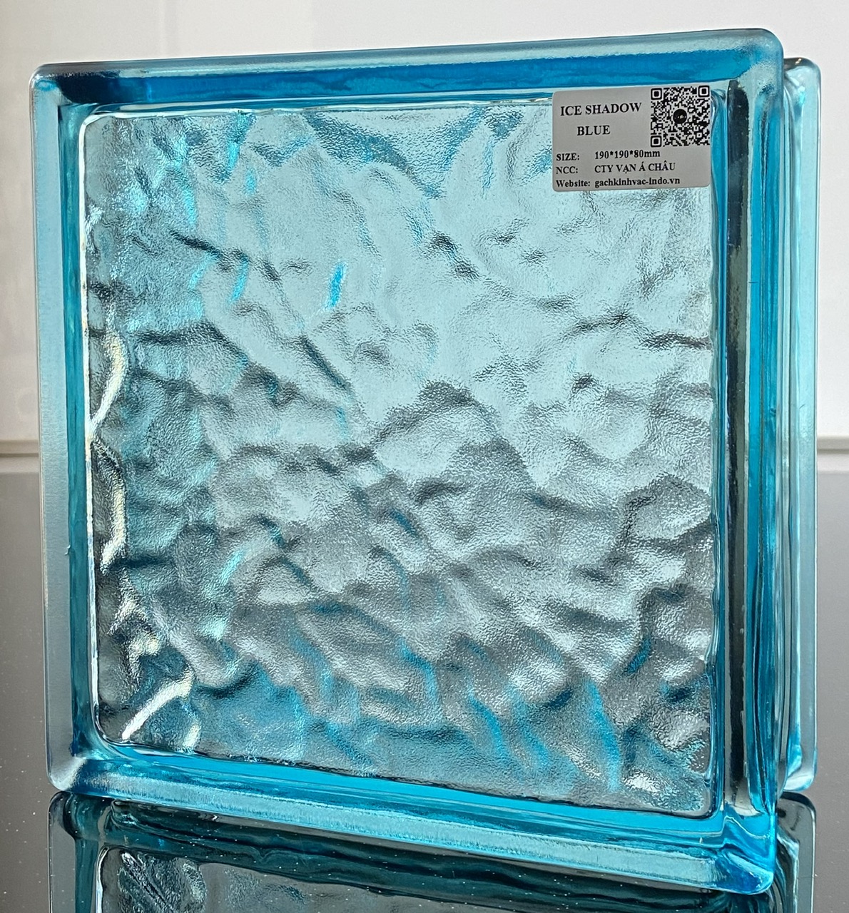 Gạch Kính Ice Shadow Xanh Dương